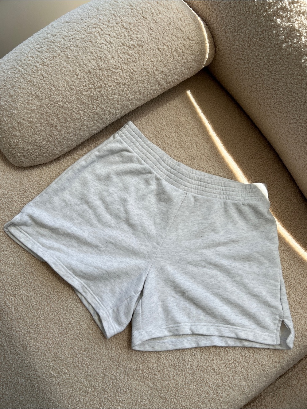 Aritzia TNA Heathered Gray Lounge Shorts